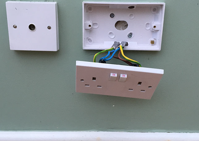 Outside socket Supply fed from existing 20A radial circuit protected by 30ma RCD